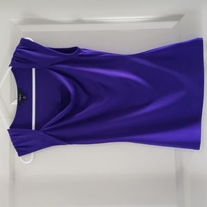Royal purple stretchy women's blouse